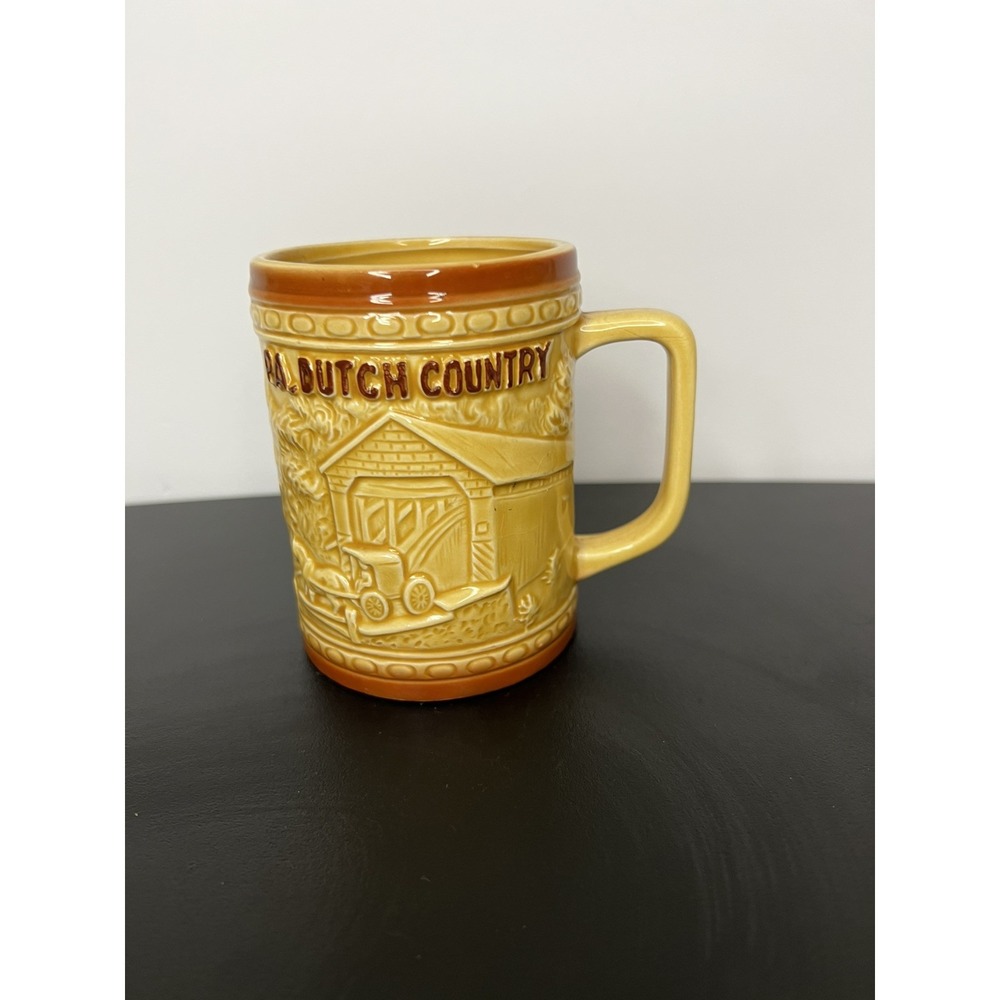 RARE PA Dutch Country‎ Amish Beer Stein Mug Vintage